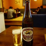 たま家 - ［2016/09］瓶ビール・キリンラガー大瓶(700円)