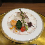 零 - 鯛、平目、鮟肝の盛合せ