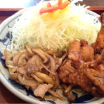 修善寺 no 洋食屋 - 生姜焼き＆骨付き唐揚げ