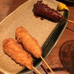 串のきいち - 串カツ ¥50
            ・やっすい！けどうまい鳥の串カツ。