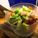 たこの頭と野菜のピピナーラ