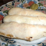 鳥重 - 最後は笹身です。これも中身がミディアムレアです。