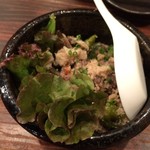 付き出し 馬肉のおから
          