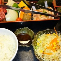 松阪牛たんど - あみやき定食 梅
