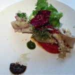 オーグードゥジュール ヌーヴェルエール - 今治産 タコの燻製と茄子