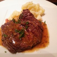 BISTRO DOUBLE - 牛バベットステーキ　マスタードソース