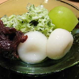 宇治金時のかき氷