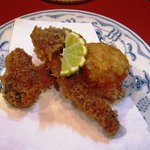 新和食 きくい - 2010/10/31松茸と貝柱のフライ