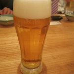 うどん処 硯家 - キンキンに冷えた生ビールが美味い！
