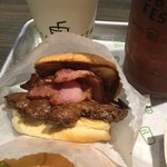 シェイクシャック - ハンバーガーにベーコン追加