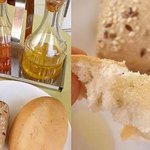 キッズ - ランチセットのパンと、ガーリックオリーブオイル