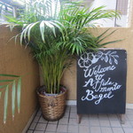 AFFIDAMENTO BAGEL - 2016/9 エントランスへの階段で