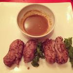 シリンゴル - 羊の脳みそ(>_<)白子のソテーのようでした！二頭分だそうです。。