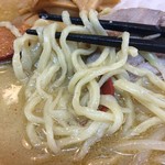 ラーメン渓流 - 旨すぎる！麺のアップ。