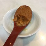 ラーメン渓流 - 辛味噌はこれくらいしか使いません。