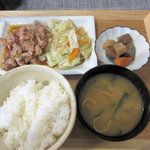 ドラゴンカフェ - 生姜焼き定食2016.10.03