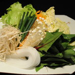 なべ家 和元 - 野菜盛り合せ