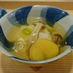 車力門 ちゃわんぶ - 蒸し物・鯛と蕪・栗・シメジ・銀杏