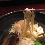 茶菓円山 - 冷やし素麺の麺アップ(2016.09)