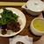 和菓子菓寮ocobo - 料理写真:西尾茶ソルベのあんみつ仕立て