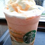 スターバックスコーヒー - ピーチクリームフラペチーノwithババロア。