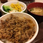 すき家 - ミニ丼とサラダセット