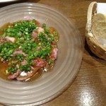 Sekihara pasta&wine - 馬肉のカルパッチョ（ニンニクソース）