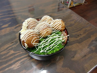 Ganso Umai Monya - 店内限定の当店オリジナルのたこ焼ネギ丼です！ポン酢味で一度食べると納得の丼ぶりです！