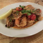 パスタバール タサキ - 海老ガーリック炒め600円