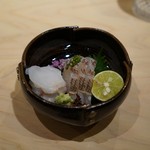 味ひろ - 鯛にあこうの洗い