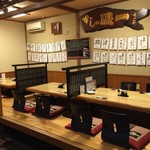 Minamikashiwa Shunno Sengyo To Shiki No Jizake Sushi No Isoichi - 最大２０名様までご利用頂ける掘りごたつ席となっております。ごゆっくりとお寛ぎ下さい。