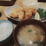 恵亭 - 牡蠣盛り合わせ膳♡beerlove