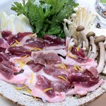 麻布 薔薇屋 - クーポンコースの鴨鍋の具