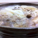 麻布 薔薇屋 - 鴨鍋　煮込み中1