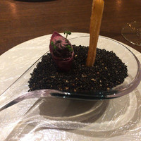 ル スプートニク - 紫さつまいも　ブータンノアールのムース　五郎島金時芋のチョロス