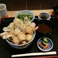 はも・天然ふぐ 銀座 福和 - 鱧天丼（１３５０円）