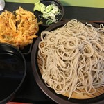 Yudetarou - 「大もり」420+トッピングかきあげ100円