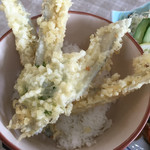 味の駅たけんこ - 太刀魚の天ぷら丼ですねー^^;