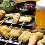 Oosaka Kushikatsu Motsunabe Horumon Yaki Kushimon Teki - 