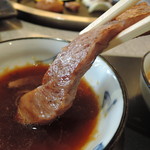 佐賀牛レストラン季楽 - しょうゆソースで