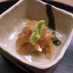 萬み高橋 - ふっこ昆布〆。