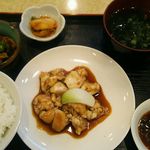 Mi rakutei - 近江牛ホルモン定食650円（税込）