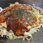 ラーメン党 - 「お好み焼（うどん入り）豚玉　小（1玉）」（500円）