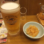 天丼てんや - 生ビール（2016年10月）