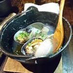 大アサリの酒蒸し