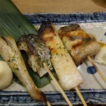 Hamayaki Kaisen Izakaya Daishou Suisan - 魚くん串セット648円