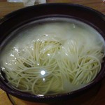 五島うどん ごしま - 釜揚げうどんのアップ（2016.10）