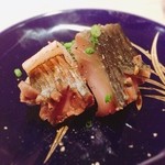 鮨 とかみ - 2016.9.  胡麻鯖の生ハム仕立て