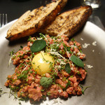 Nørrebro Bryghus - 牛タルタルステーキ