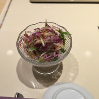 鮨 なかや - ランチの付け合わせサラダ
